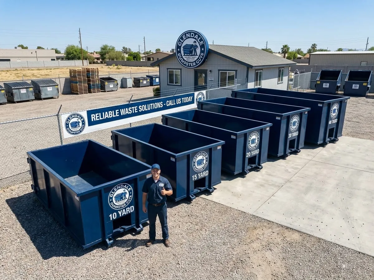 Roll-off dumpster sizes available in Glendale, CA